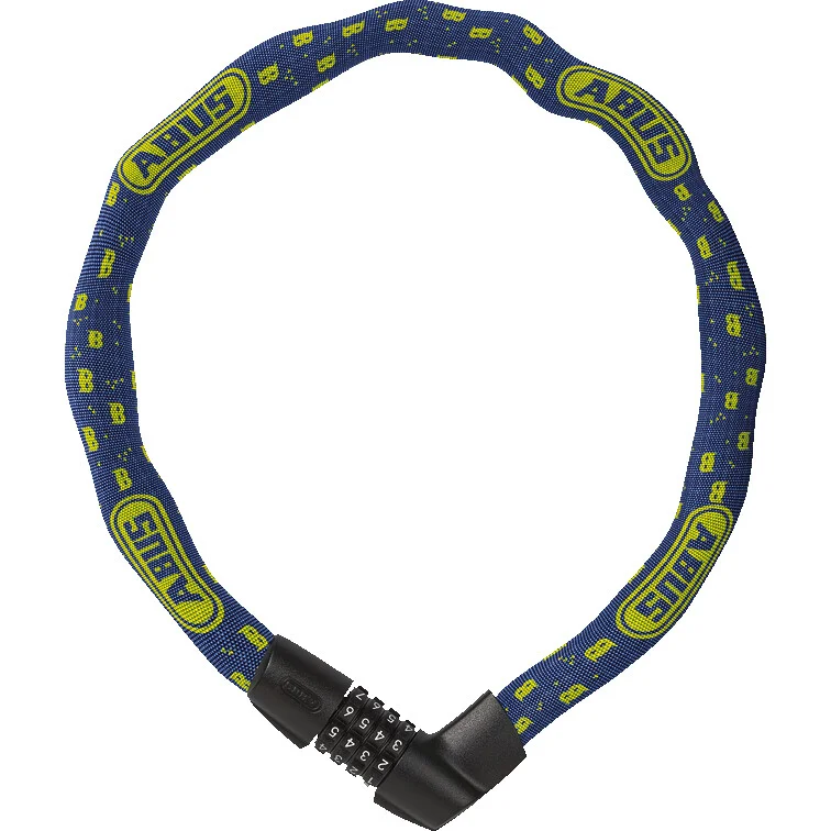Abus TRESOR 1385/75 Anti-theft Bike Chain Blue Mask Nuovo Arrivo