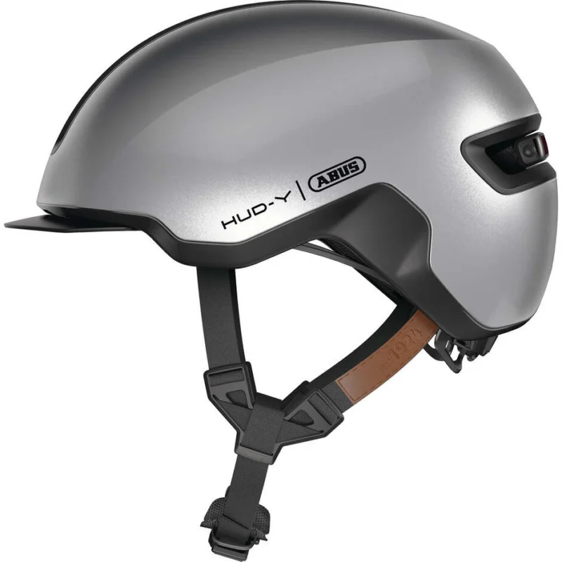 Sconto Abus Urban HUD-Y Gleam Silver Bike Helmet