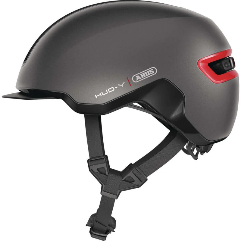 Abus Urban HUD-Y Titan Gray Bike Helmet Spedizione Espresso