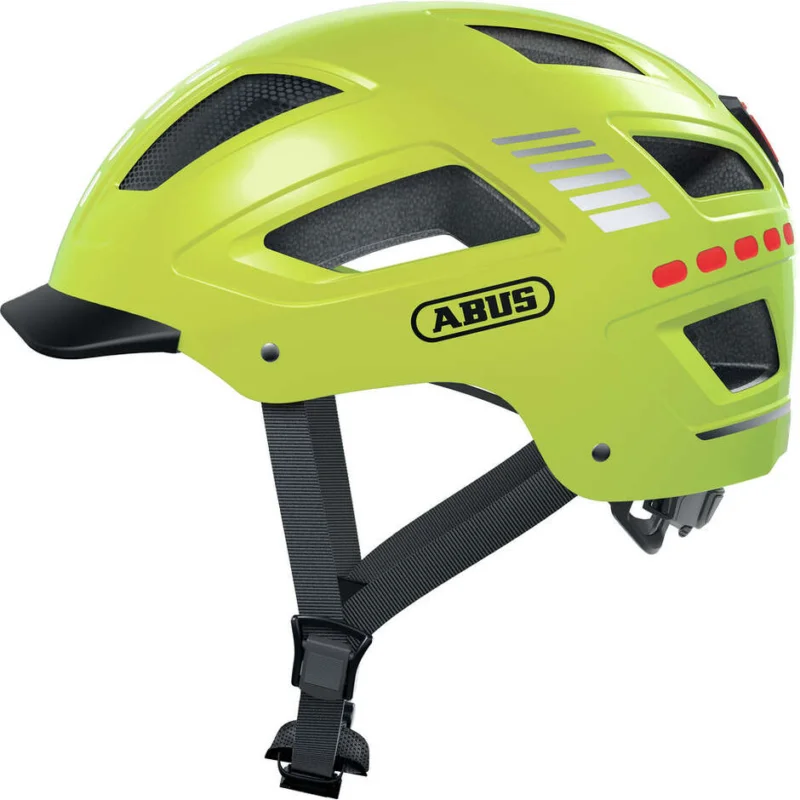 Scelto Dai Clienti Abus Urban HYBAN 2.0 LED Signal Yellow Bike Helmet