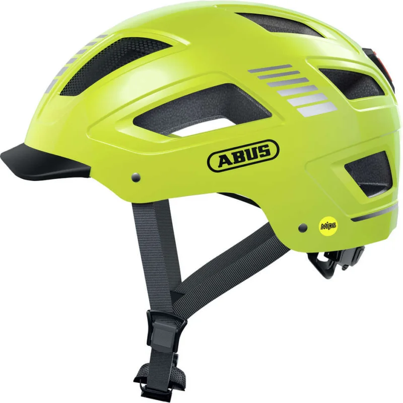 Spedizione Gratuita Abus Urban HYBAN 2.0 MIPS Signal Yellow Bike Helmet