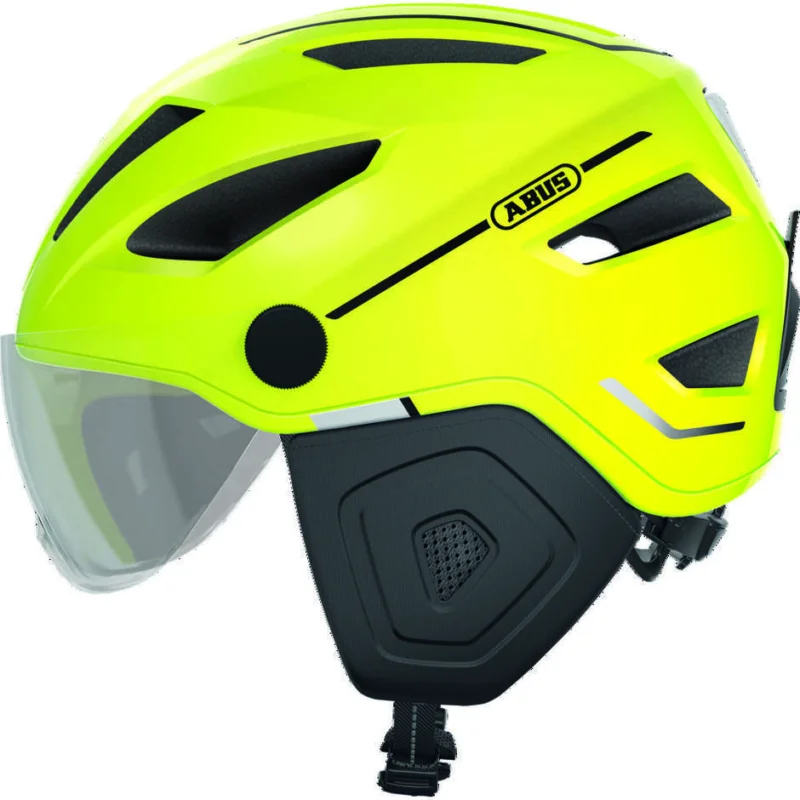 Abus Urban Pedelec 2.0 Ace Bicycle Helmet With Visor and Yellow Signal Led Scelto Dai Clienti