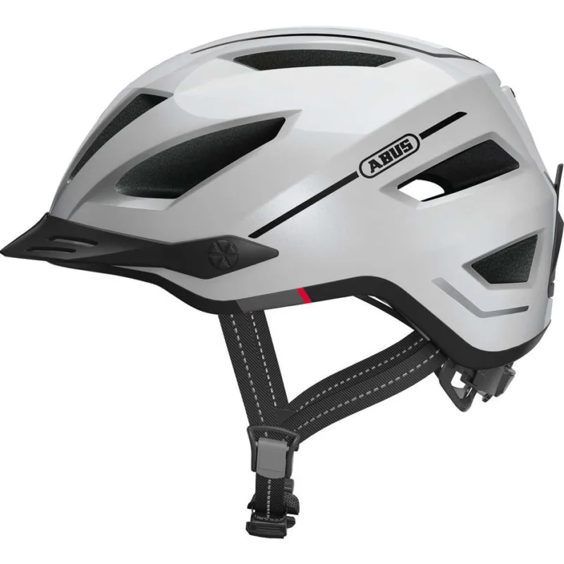 Abus Urban Pedelec 2.0 Bike Helmet With Pearly White Rear Led Non Perdere