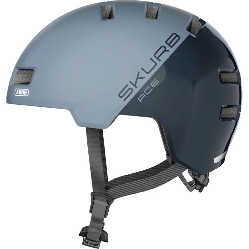 Abus Urban SKURB ACE Glacier Blue Bike Helmet Vendita Finale