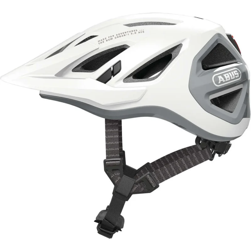 Abus Urban URBAN-I 3.0 ACE Polar White Bike Helmet Reso Gratuito