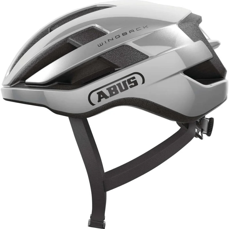 Nuovo Arrivo Abus WINGBACK Gleam Silver Bike Helmet