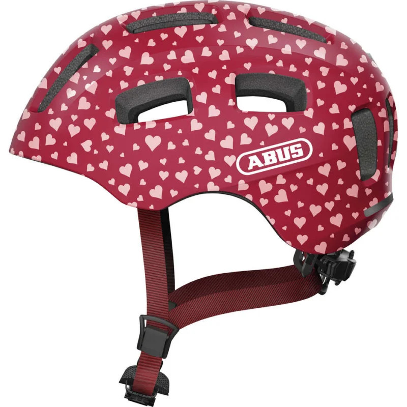 Abus YOUN-I 2.0 Children's Bike Helmet Cherry Heart Prezzo Basso