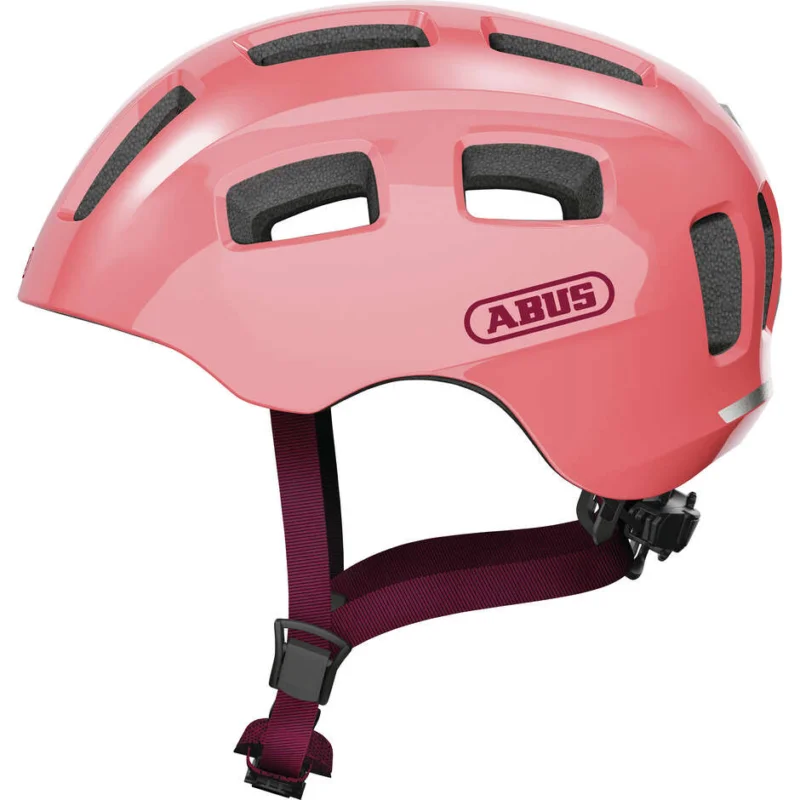 Abus YOUN-I 2.0 Living Coral Children's Bike Helmet Offerta Del Giorno