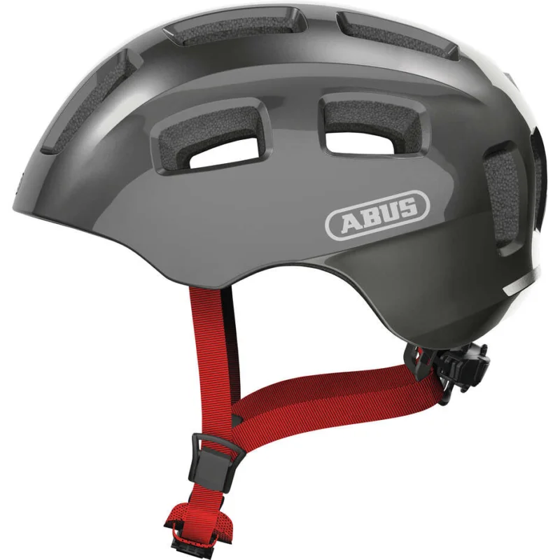 Abus YOUN-I 2.0 Sparkling Titanium Children's Bike Helmet Promo Stagionale