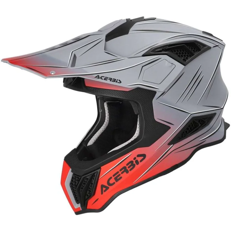 Compra Oggi Stesso Acerbis AIRSTRIKE-X Cross Enduro Motorcycle Helmet Grey Red