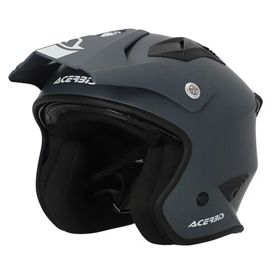 Prezzo Basso Acerbis Aria 2206 Jet Motorcycle Helmet Gray
