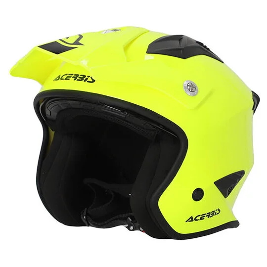 Compra Oggi Stesso Acerbis Aria 2206 Jet Motorcycle Helmet Yellow Fluo