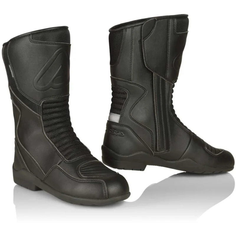Acerbis ASFALT Waterproof Touring Motorcycle Boots Black Non Perdere