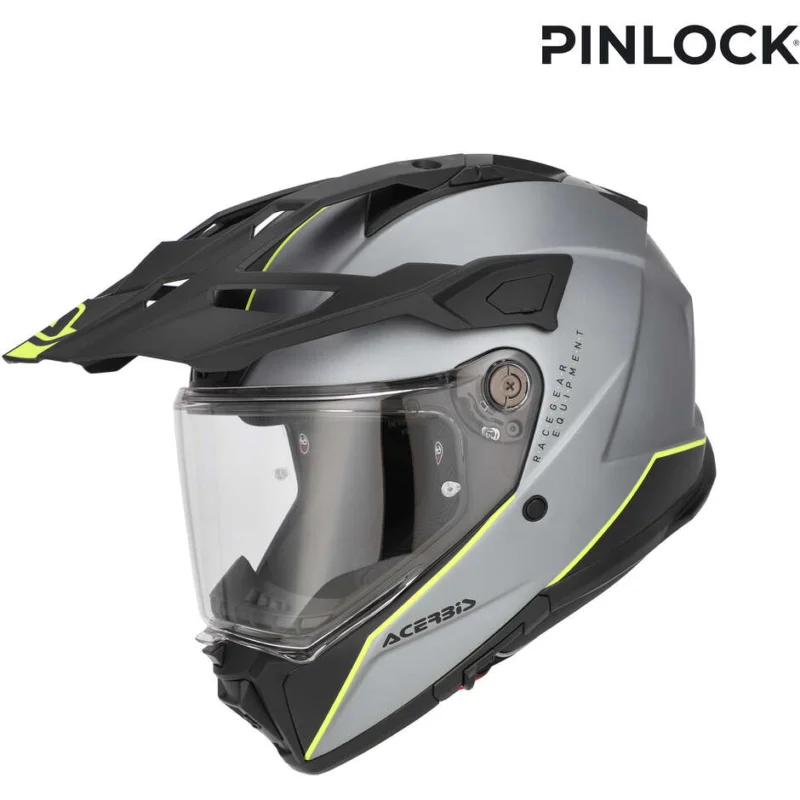 Vendita Finale Acerbis Attack Gray Yellow Motorcycle Adventure Helmet
