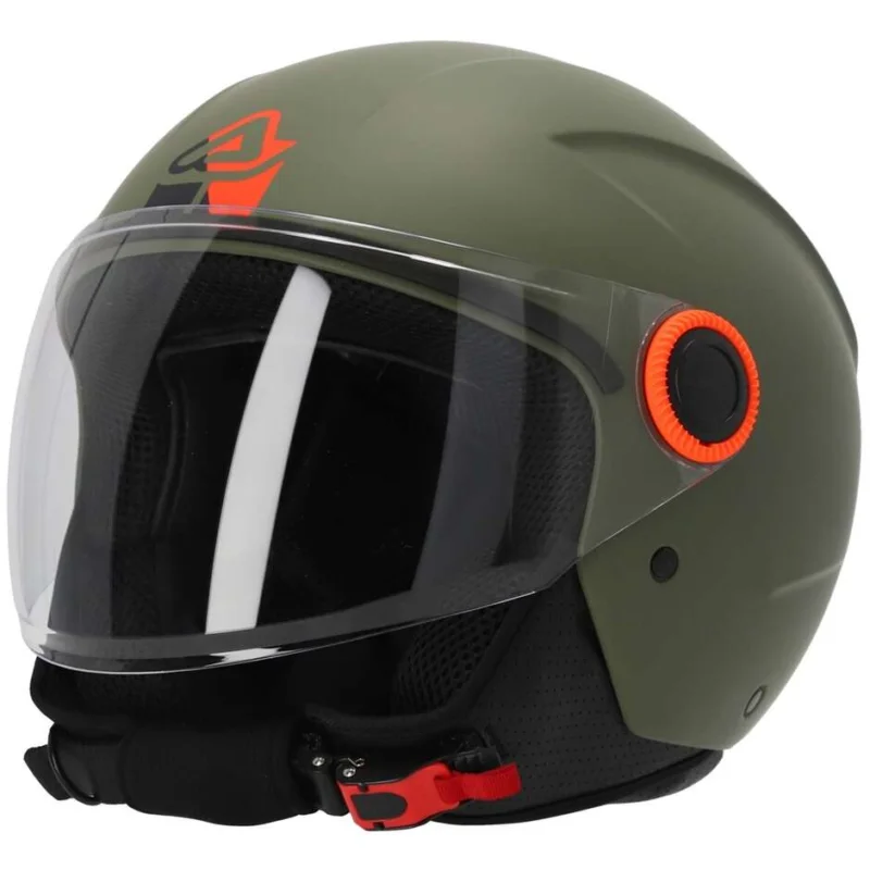 Quantità Limitata ACERBIS BREZZA Jet Motorcycle Helmet Military Green