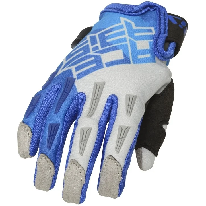 Spedito Oggi AcerbisCE MX-XK KID Blue Gray Cross Enduro Motorcycle Gloves