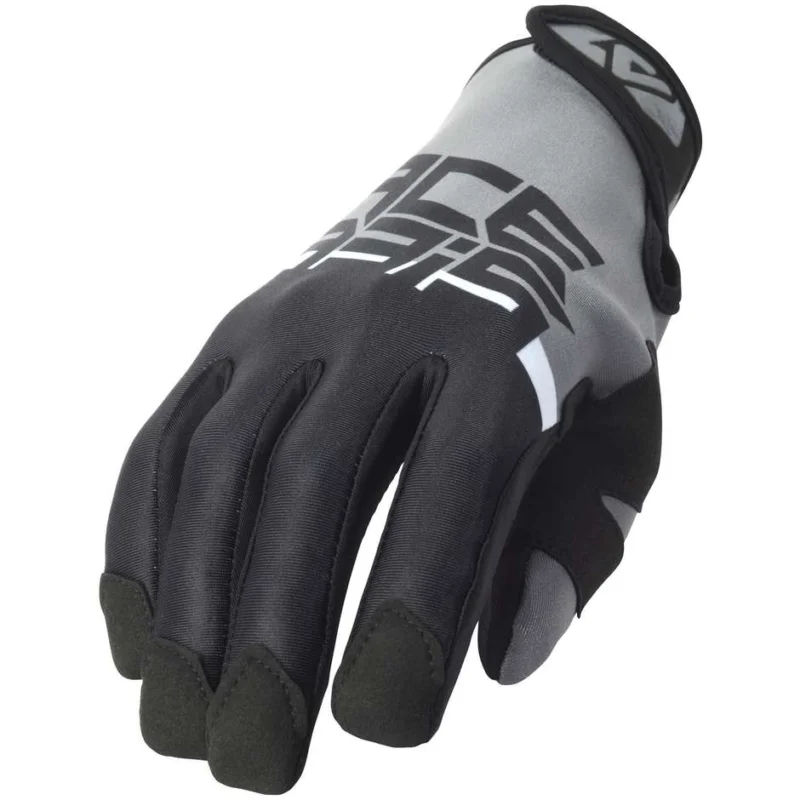 Acerbis CE NEOPRENE 3.0 Fabric Motorcycle Gloves Black Gray A Buon Prezzo