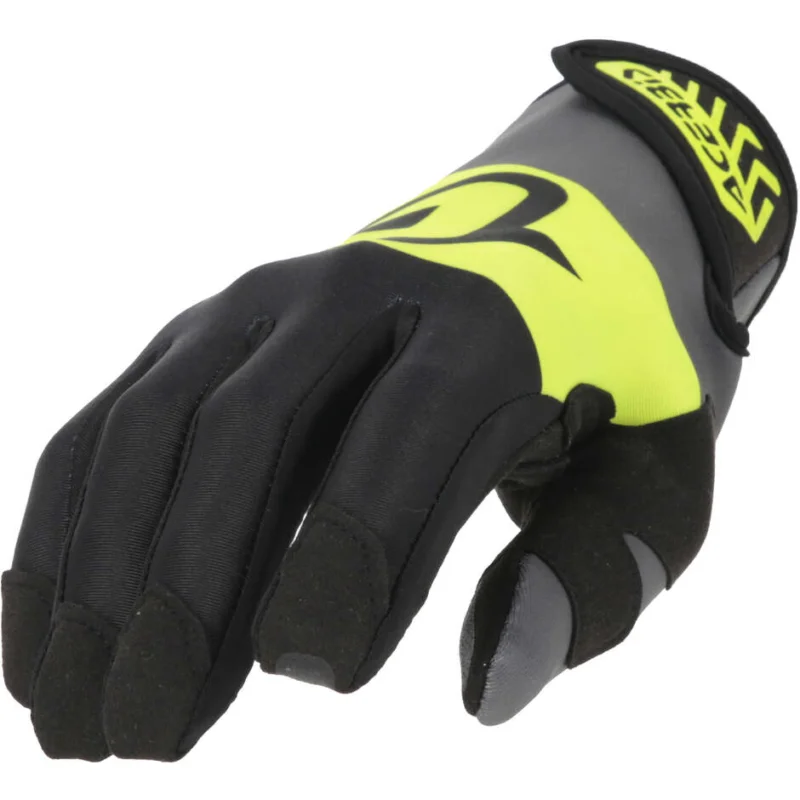 Acerbis CE NEOPRENE 3.0 Motorcycle Gloves Yellow Black Nuovo Arrivo