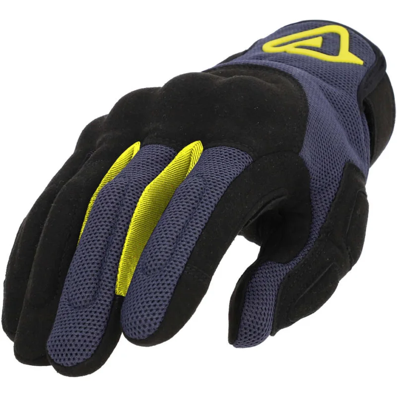Acerbis CE PYRAMID Motorcycle Gloves Black Blue Più Venduto