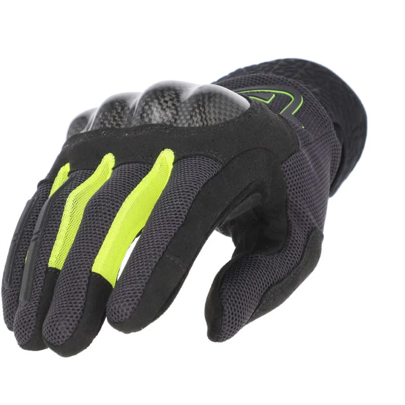 Acerbis CE RAMSEY MY VENTED PRO Motorcycle Gloves Black Yellow Compra Adesso