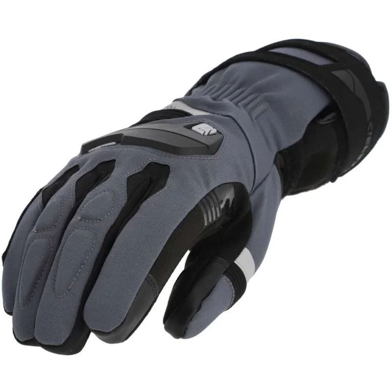 ACERBIS CE WINTER TOUR Technical Fabric Motorcycle Gloves Black Grey Non Perdere