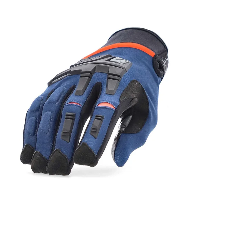 Acerbis CE X-ENDURO Blue Orange Cross Enduro Motorcycle Gloves Soddisfatti O Rimborsati