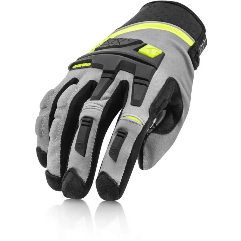 Acerbis CE X-ENDURO Cross Enduro Motorcycle Gloves Black Yellow Fluo Ultima Occasione