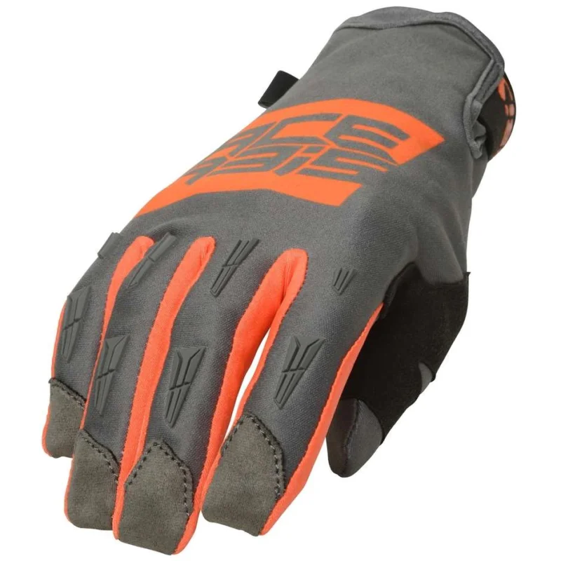 Quantità Limitata Acerbis CE X-ENDURO Cross Enduro Motorcycle Gloves Orange Gray