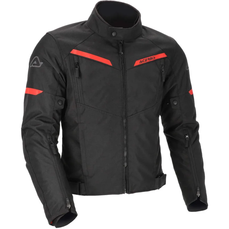 Prezzo Basso ACERBIS CE X STREET Enduro Technical Motorcycle Jacket Black Red
