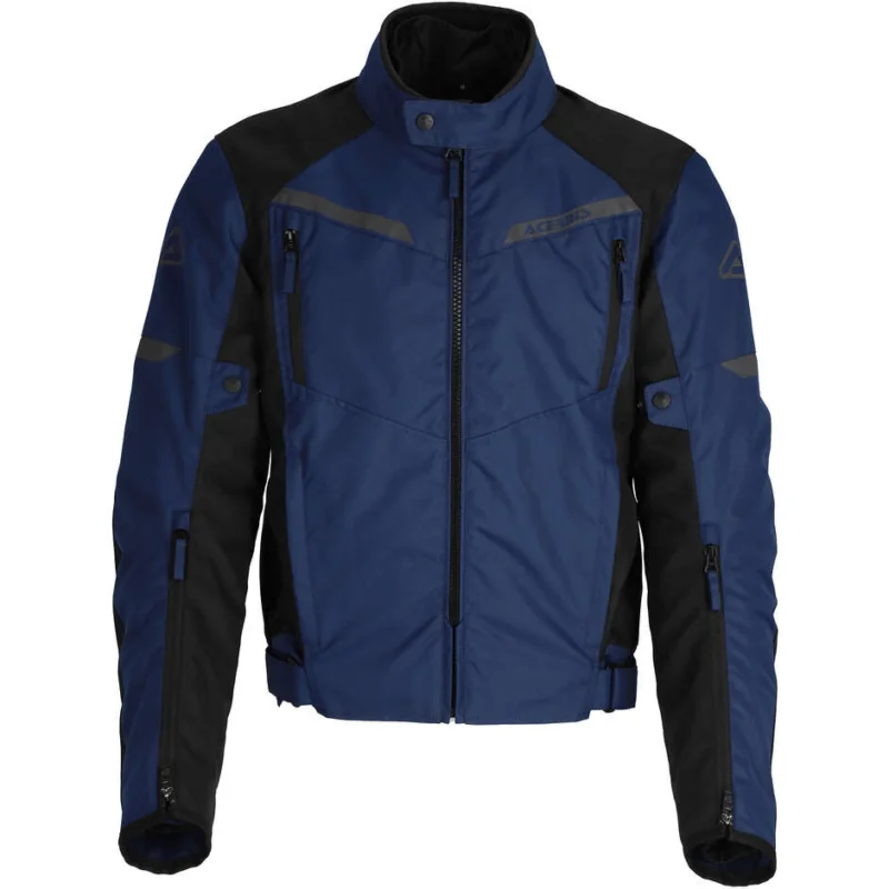 ACERBIS CE X STREET Enduro Technical Motorcycle Jacket Blue Black Soddisfatti O Rimborsati