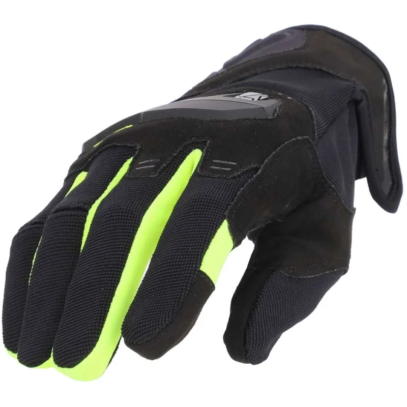 Acerbis CE X-STREET Summer Fabric Motorcycle Gloves Black Yellow Super Prezzo