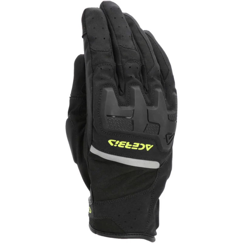 Acerbis CE X-Street WP Motorcycle Gloves Black Yellow Prezzo Basso