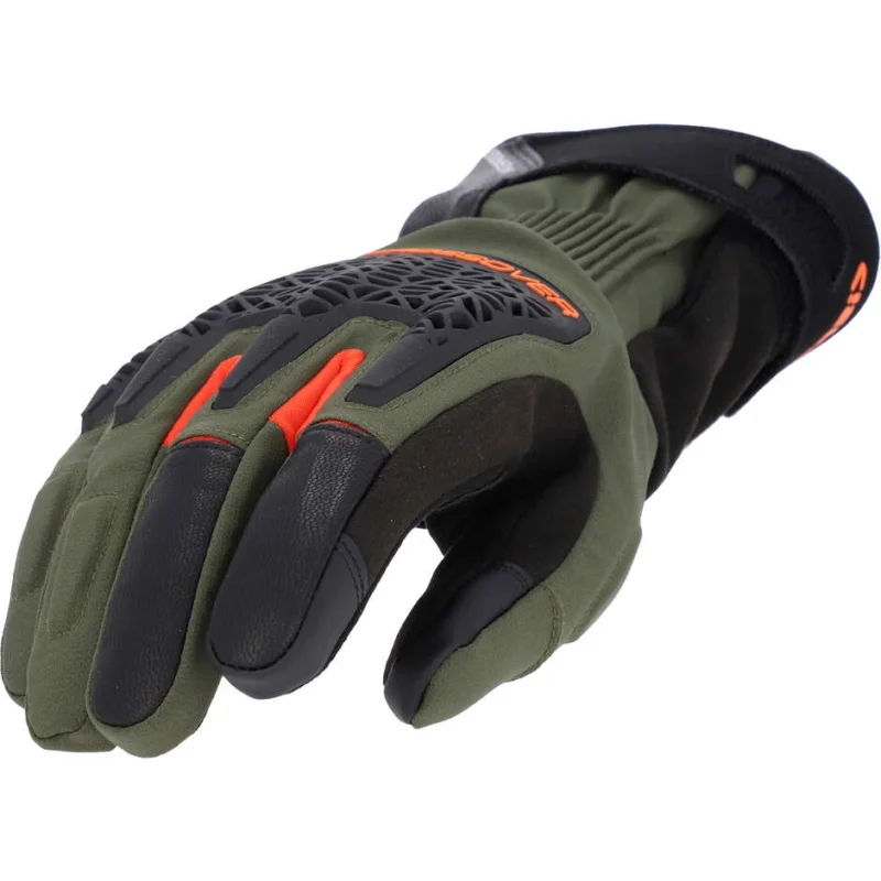Acerbis CROSSOVER WP Motorcycle Gloves Black Green Offerta Limitata