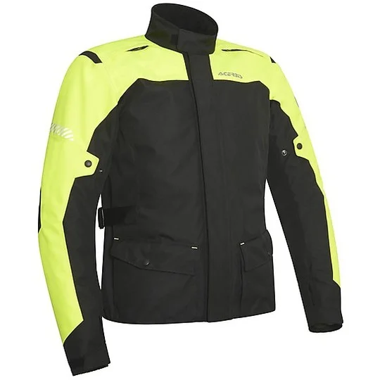 Miglior Prezzo Acerbis Discovery Forest Touring Fabric Motorcycle Jacket Black Yellow