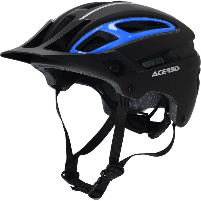 Quantità Limitata Acerbis DOUBLEP MTB Bike Helmet Black Blue
