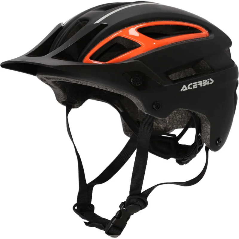 Scelto Dai Clienti Acerbis DOUBLEP MTB Bike Helmet Black Orange