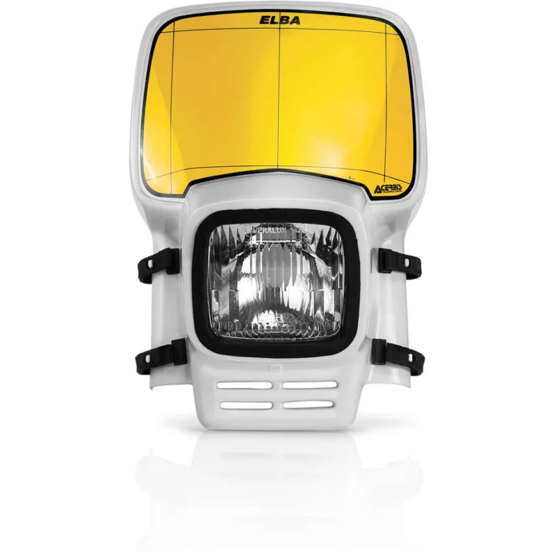 Miglior Prezzo Acerbis Elba White Cross Enduro Motorcycle Headlight Mask