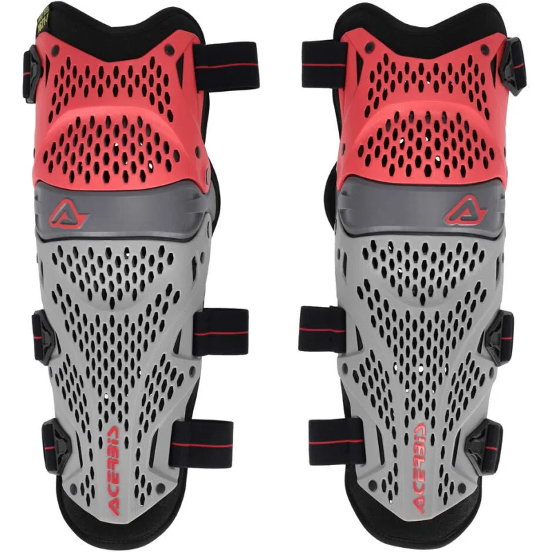 Popolare Acerbis Impact Pro Motocross Enduro Knee Brace Red Grey