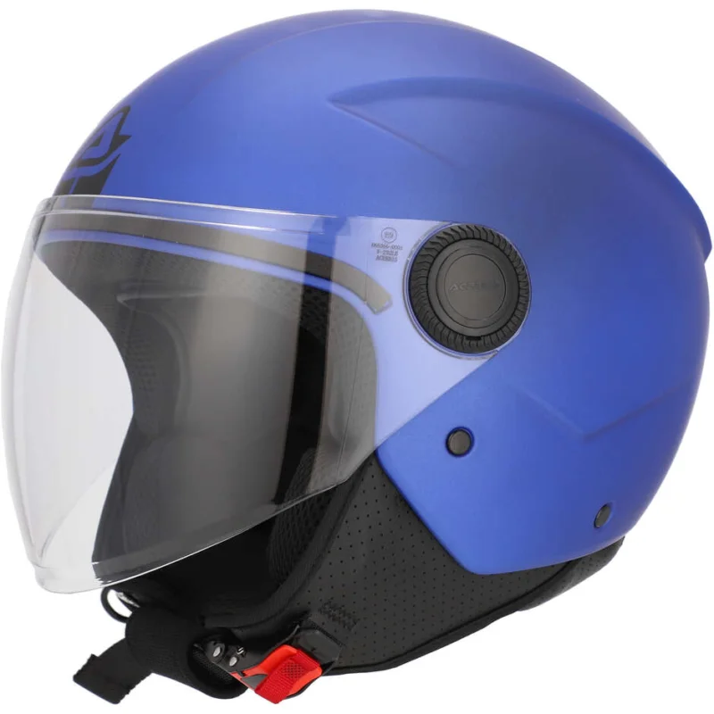 Acerbis Jet Motorcycle Helmet with Visor Brezza Metallic Blue Offerta Speciale