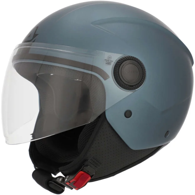 Acerbis Jet Motorcycle Helmet With Visor Brezza Metallic Dark Blue Promozione Esclusiva