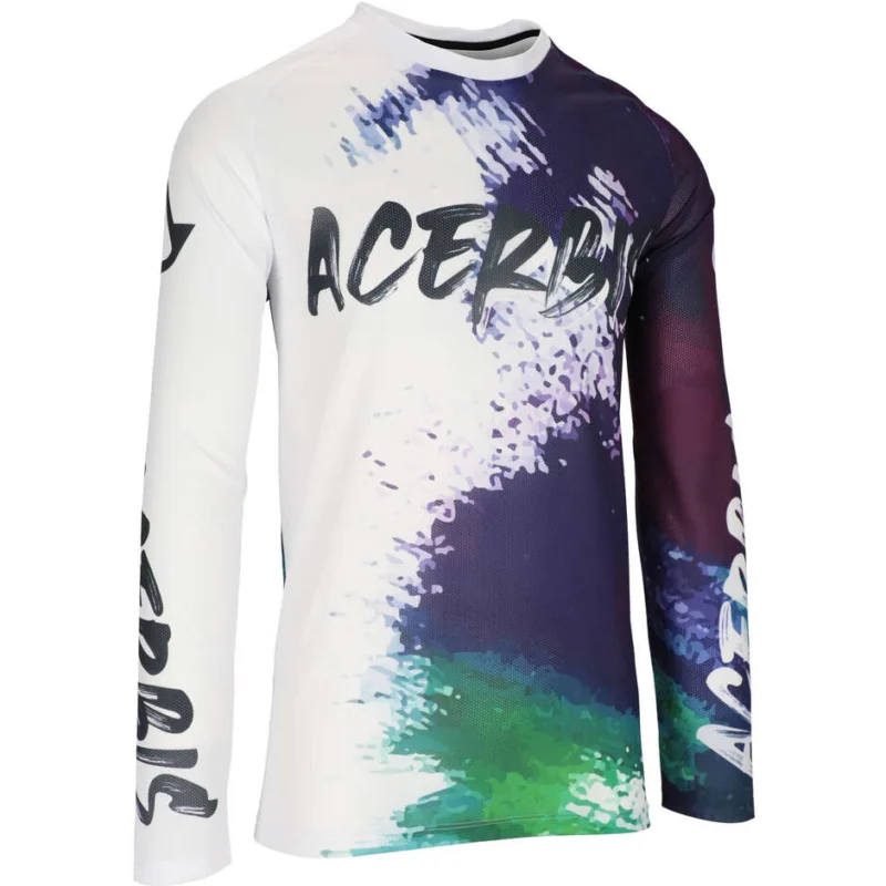 Nuova Collezione ACERBIS J-WINDY VENT BRUSH Motocross Enduro Jersey White Purple
