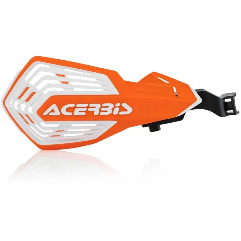 Acerbis K-FUTURE Ventilated Handguards Orange White Specific for Various Models Di Tendenza