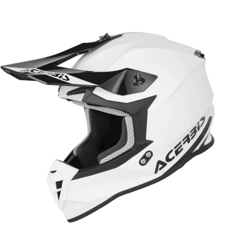 Prezzo Ridotto Acerbis LINEAR 2206 White 2 Cross Motorcycle Helmet