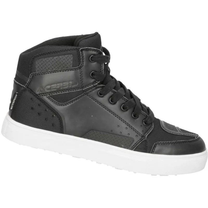 Acerbis LOCK Casual CE Motorcycle Shoe Black 2 Red Laces Compra Oggi Stesso