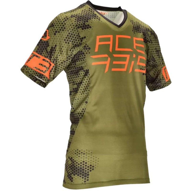 Acerbis Mtb Motorcycle Jersey DRAKARIS Model Black Green Ultimissimo Modello