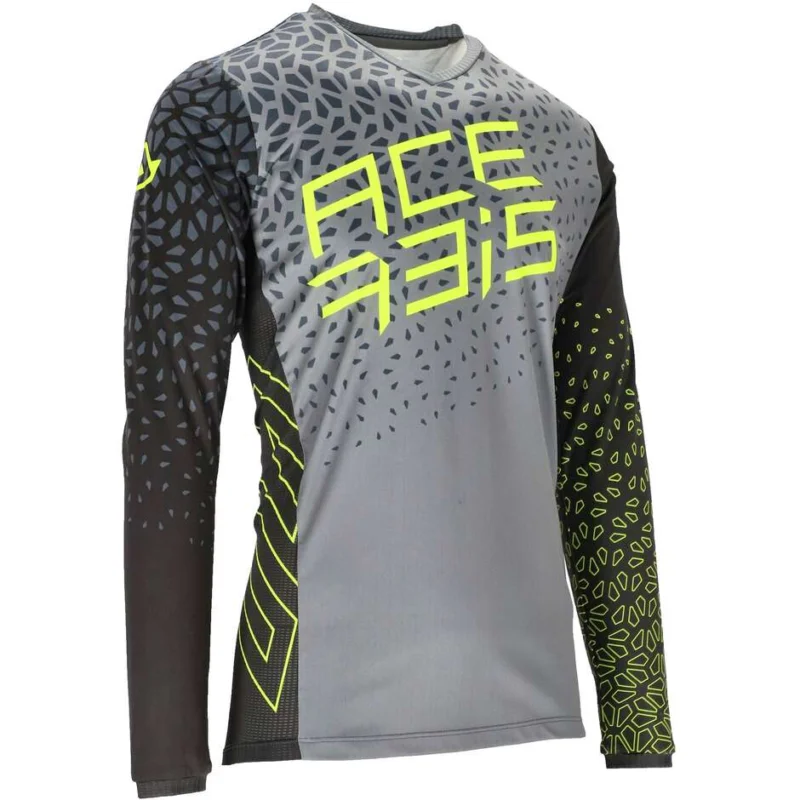 Acerbis Mtb Motorcycle Jersey WINTERFELL Gray Yellow Model Più Venduto