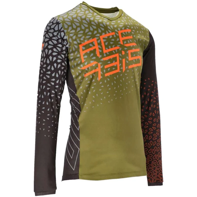 Prezzo Conveniente Acerbis Mtb Motorcycle Jersey WINTERFELL Model Black Green