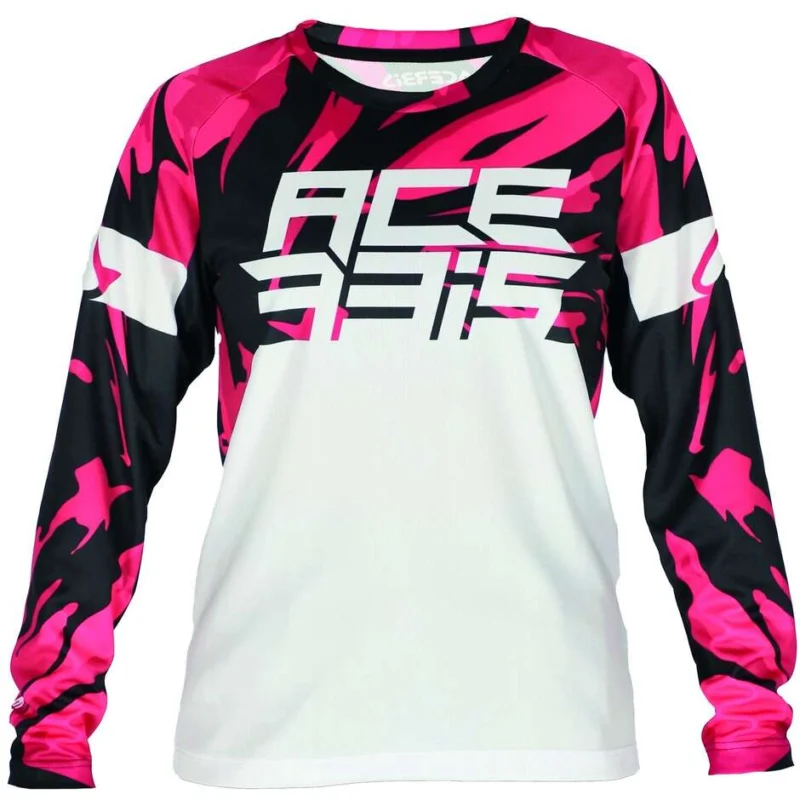 Spedizione Espresso Acerbis MX-J KID FOUR White Purple MTB Child Motorcycle Jersey