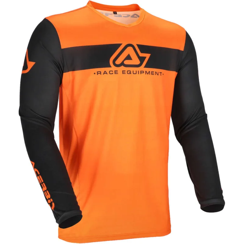 Spedizione Gratuita ACERBIS MX J-TRACK INC 2.0 Motocross Enduro Jersey Orange Black