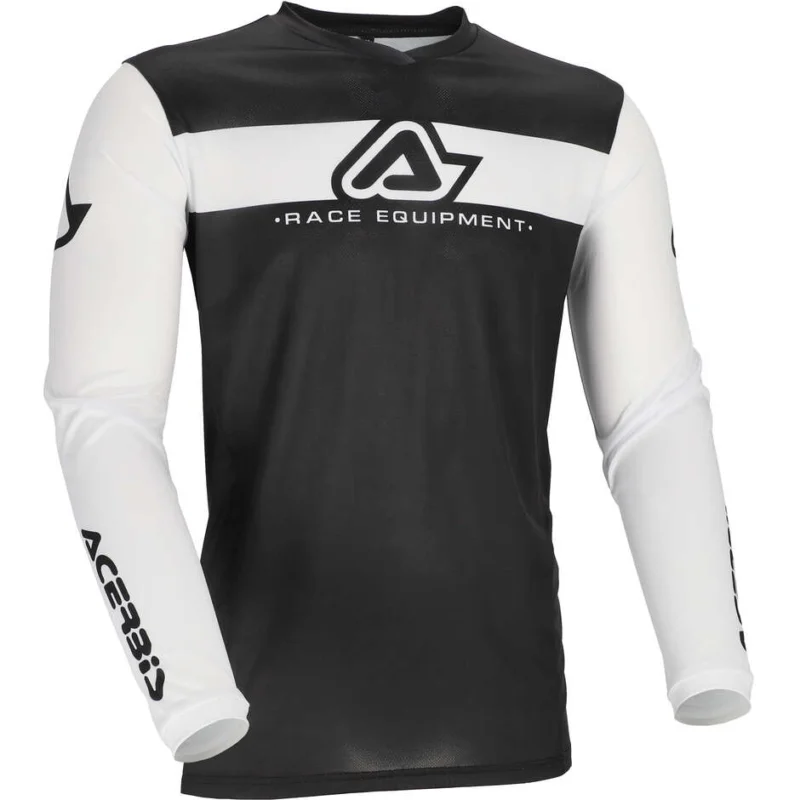 Offerta Speciale ACERBIS MX J-TRACK INC 2.0 Motocross Enduro Jersey White Black